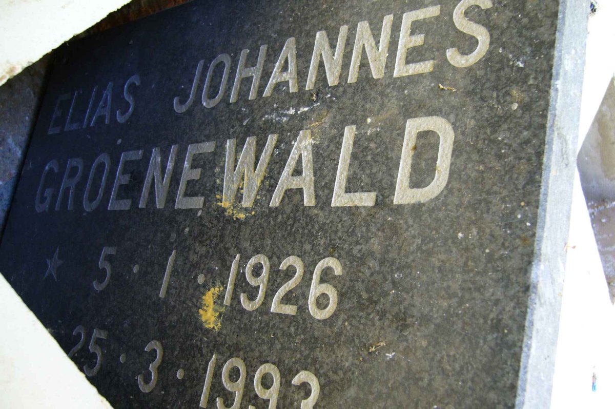 GROENEWALD Elias Johannes 1926-1993