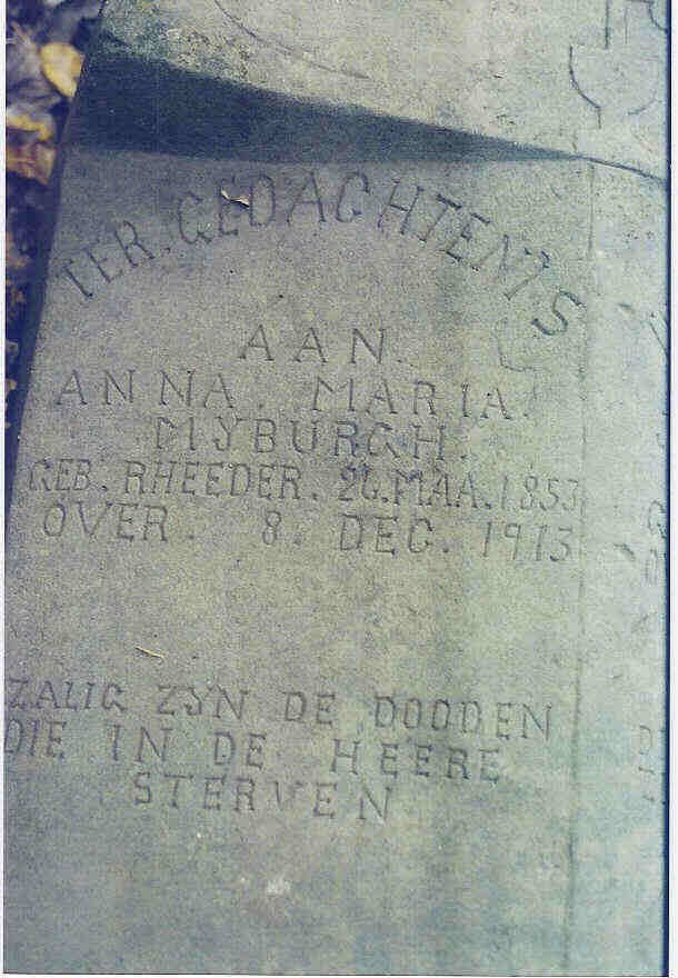 MYBURGH Anna Maria nee RHEEDER 1853-1913