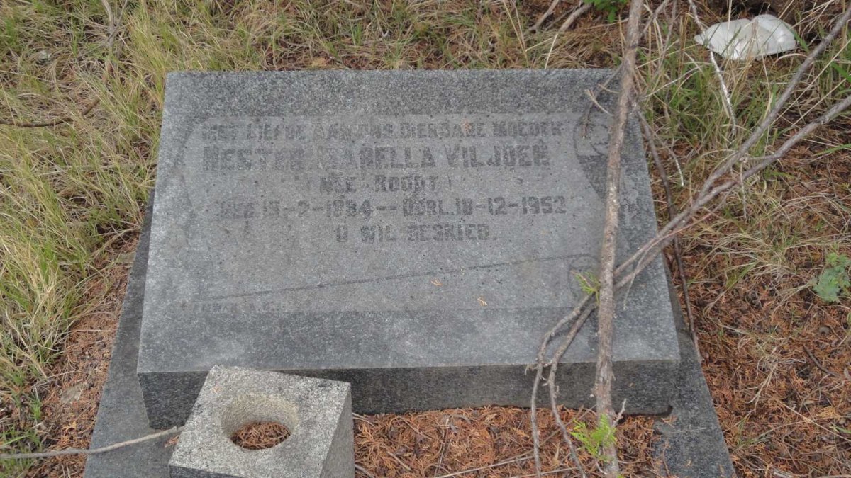 VILJOEN Hester Isabella nee ROODT 1884-1952