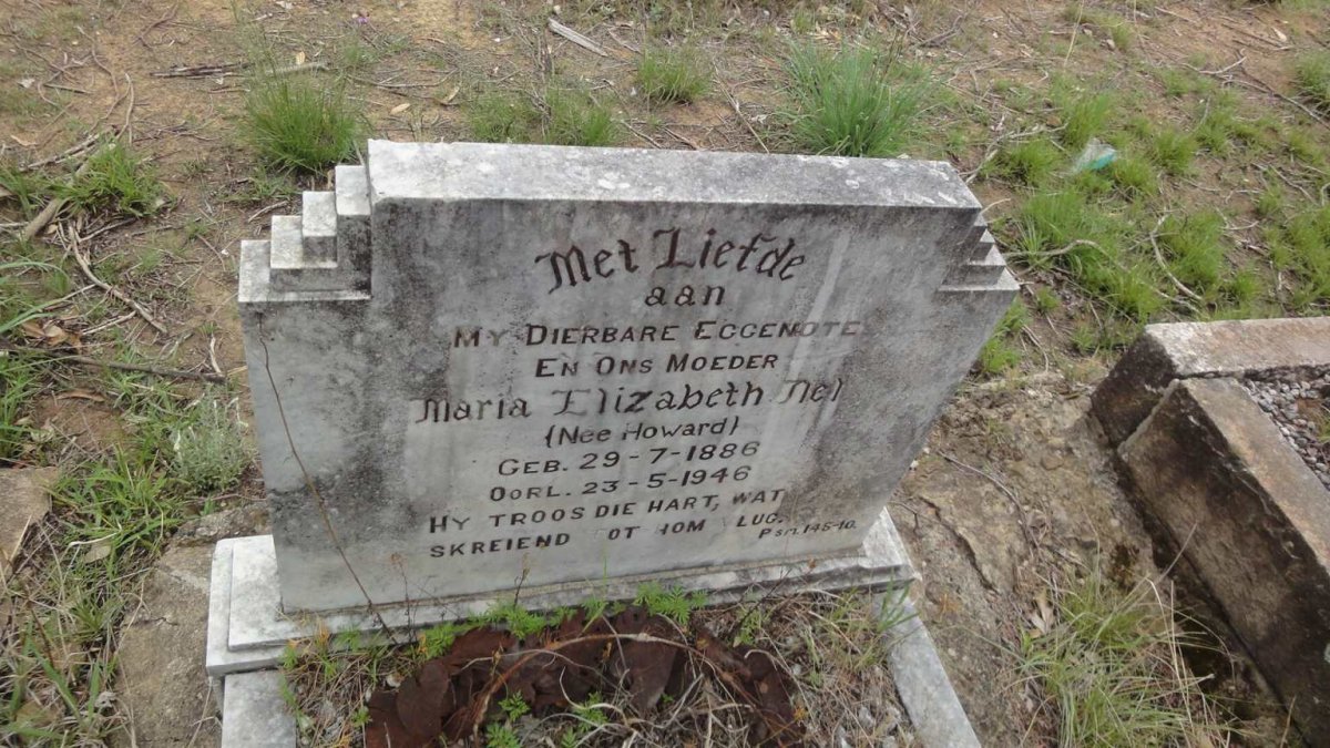 NEL Maria Elizabeth nee HOWARD 1886-1946