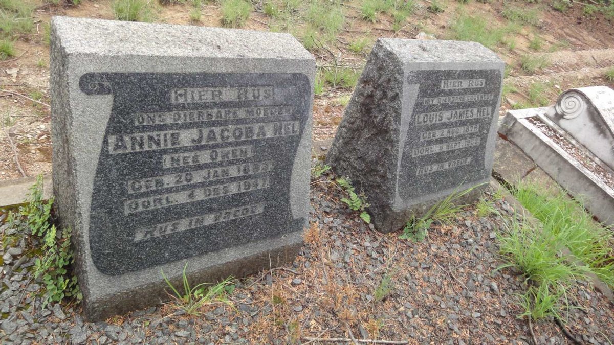 NEL Louis James 1878-1955 &amp; Annie Jacoba OWEN 1883-1947