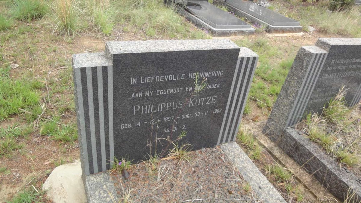 KOTZE Philippus 1897-1962