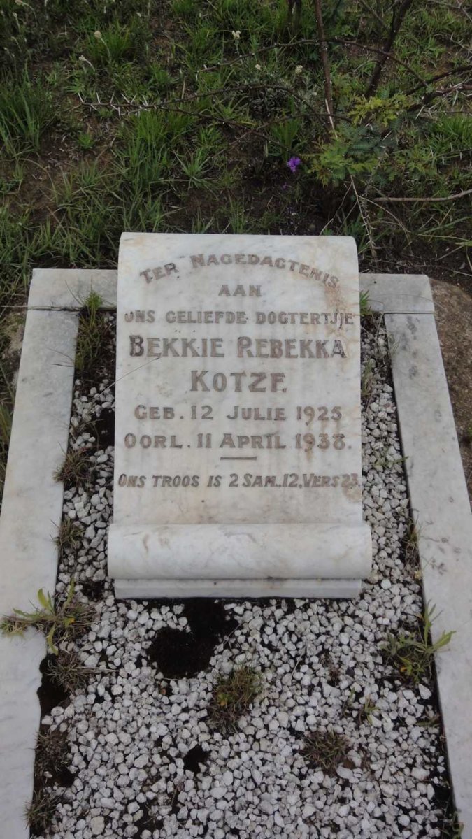 KOTZE Rebekka 1925-1933