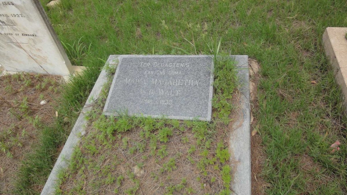 WALT Maria Margaretha, v.d. -1933
