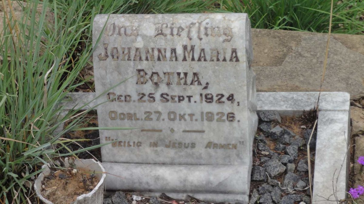 BOTHA Johanna Maria 1924-1926