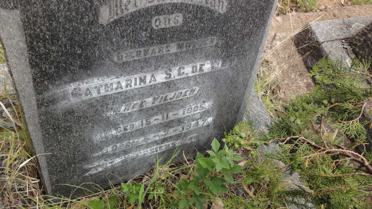 WET Catharina S.C., de nee VILJOEN 1905-1947