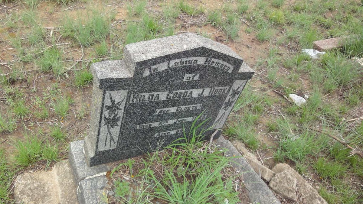 HOOK Hilda Gonda J. nee CLOETE -194?