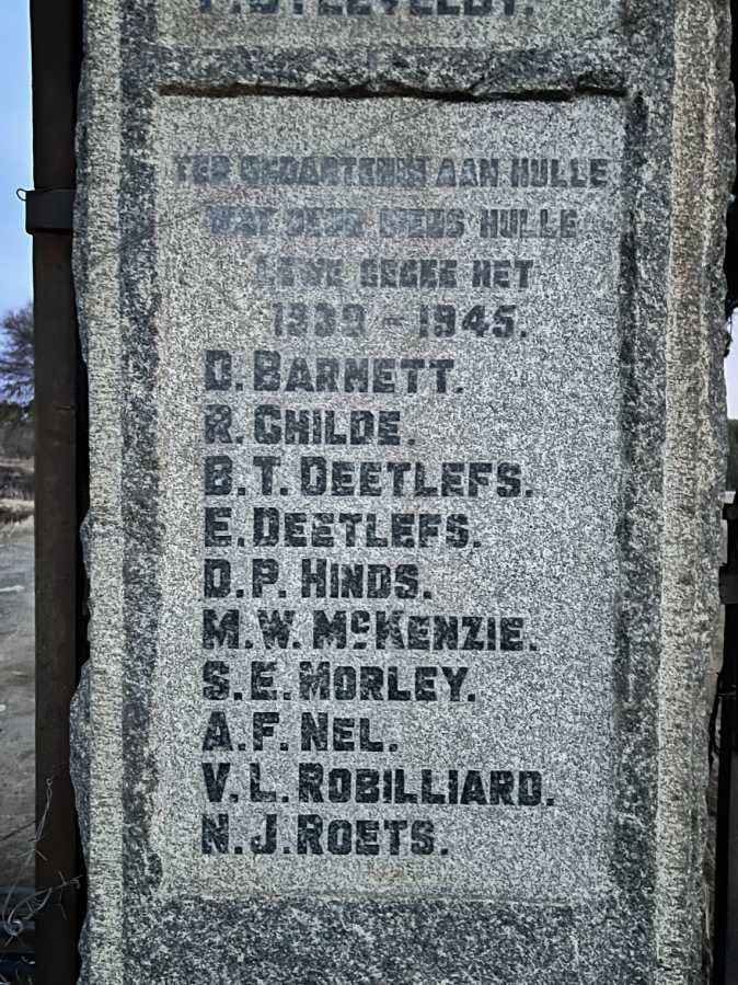 6. Name list - WWII 1939-1945