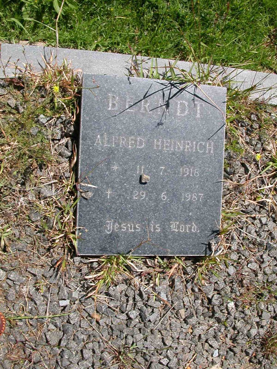 BERNDT Alfred  Heinrich 1918-1987