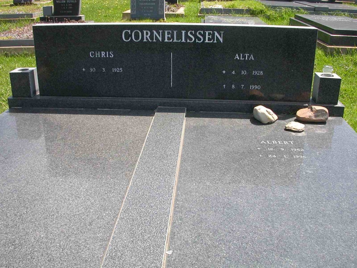 CORNELISSEN Chris 1925- &amp; Alta 1928-1990 :: CORNELISSEN Albert 1962-1996