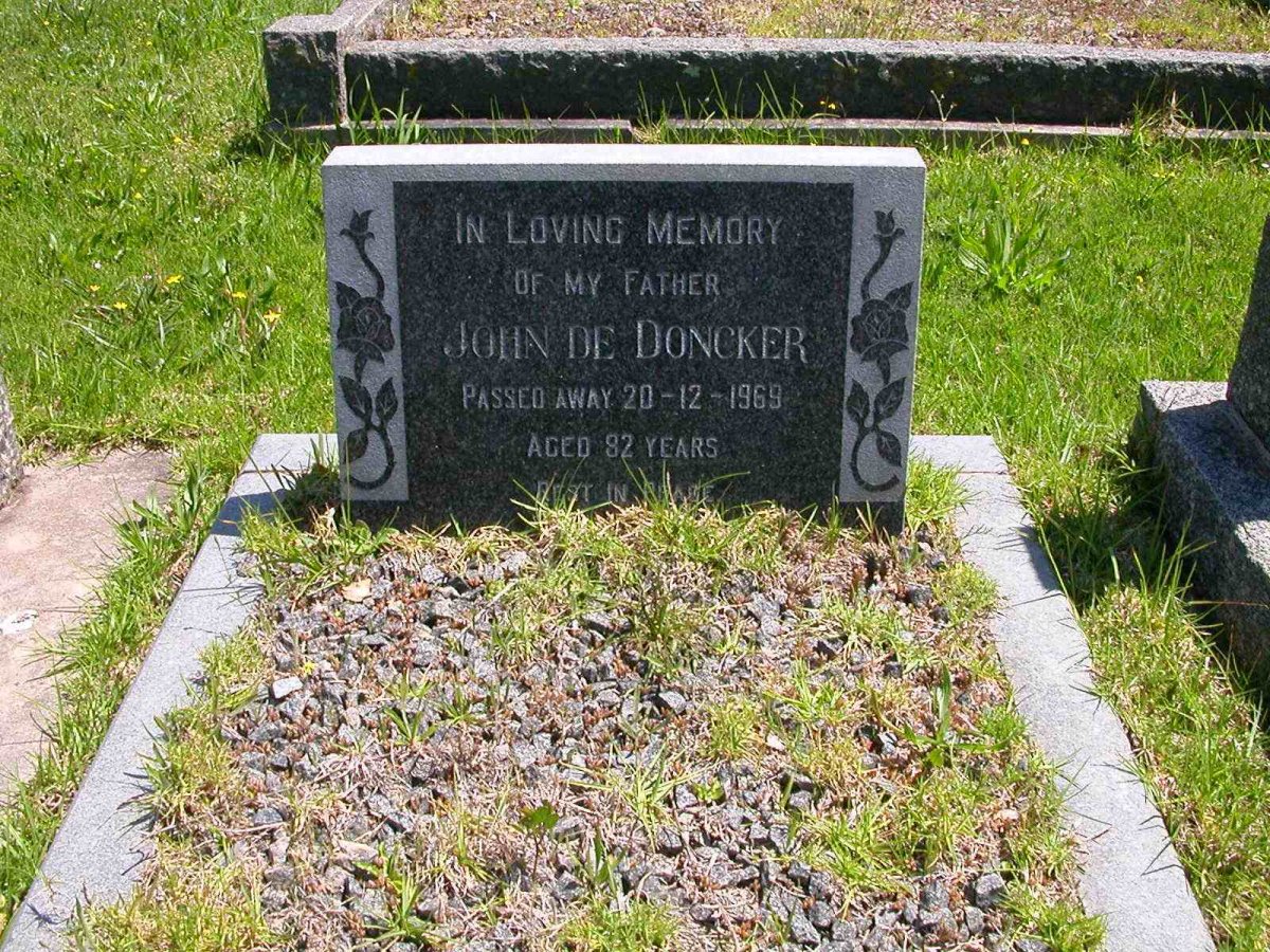 DONCKER John, de  -1969