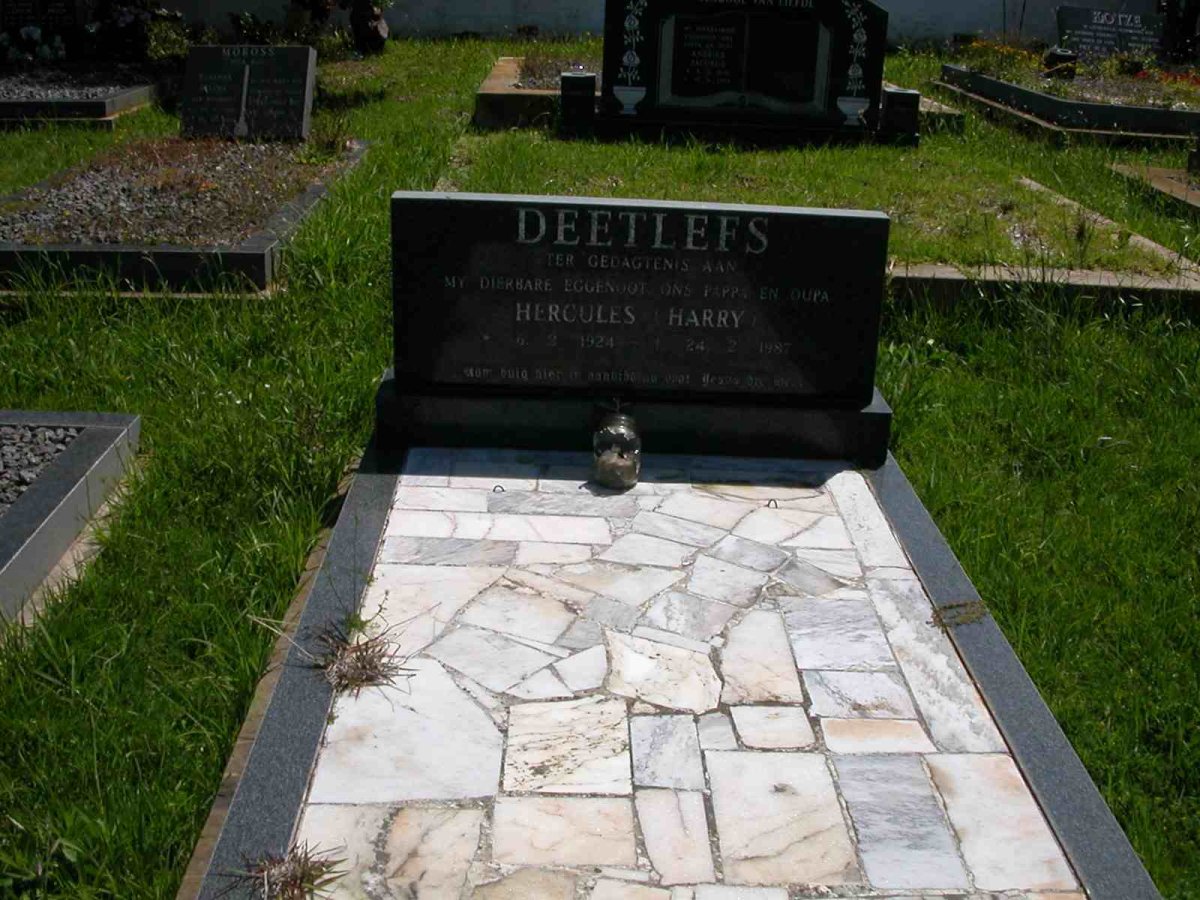 DEETLEFS Hercules Harry 1924-1987