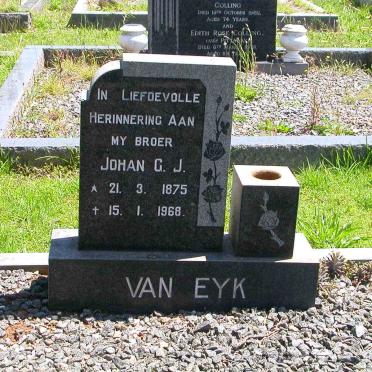 EYK Johan G.J., van 1875-1968