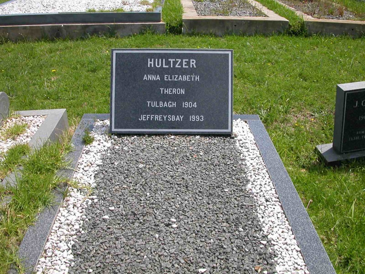 HULTZER Anna Elizabeth Theron 1904-1993