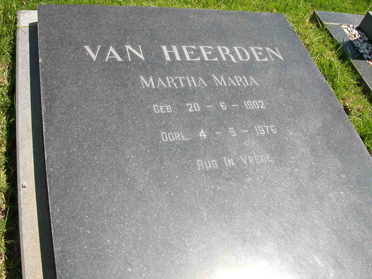 HEERDEN Martha Maria, van 1902-1976