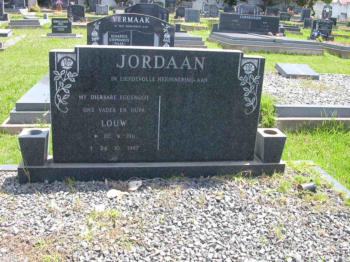 JORDAAN  Louw 1911-1987