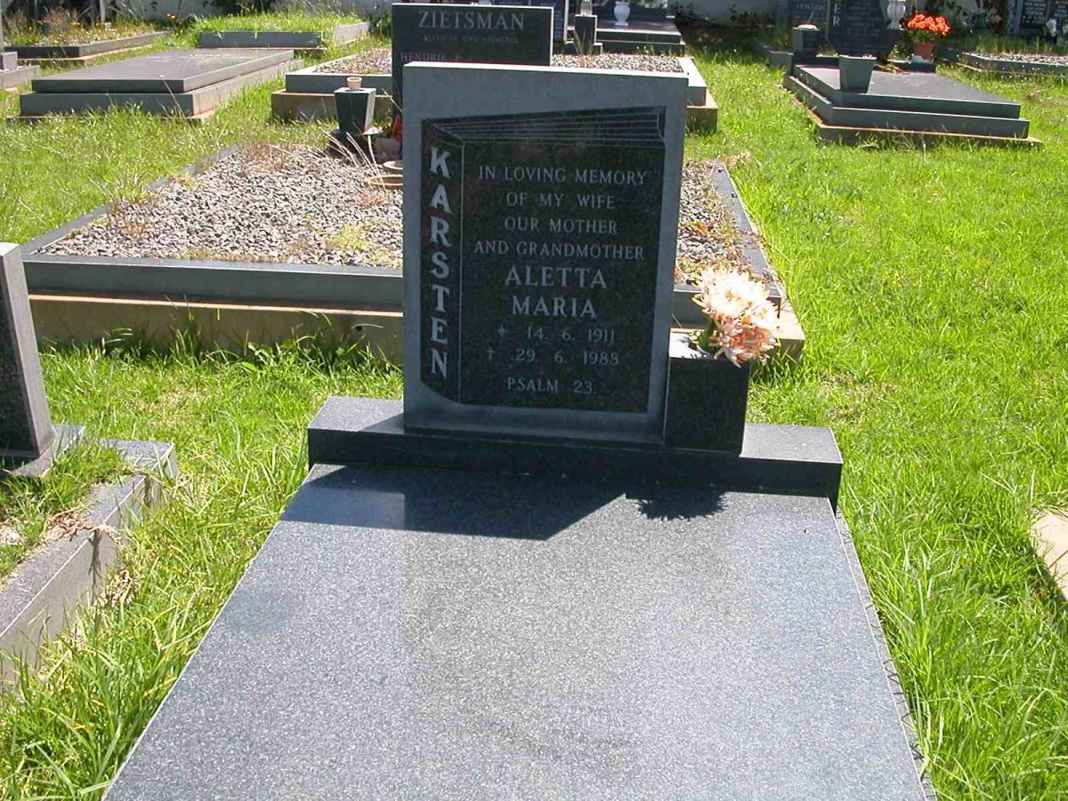 KARSTEN Aletta  Maria 1911-1988
