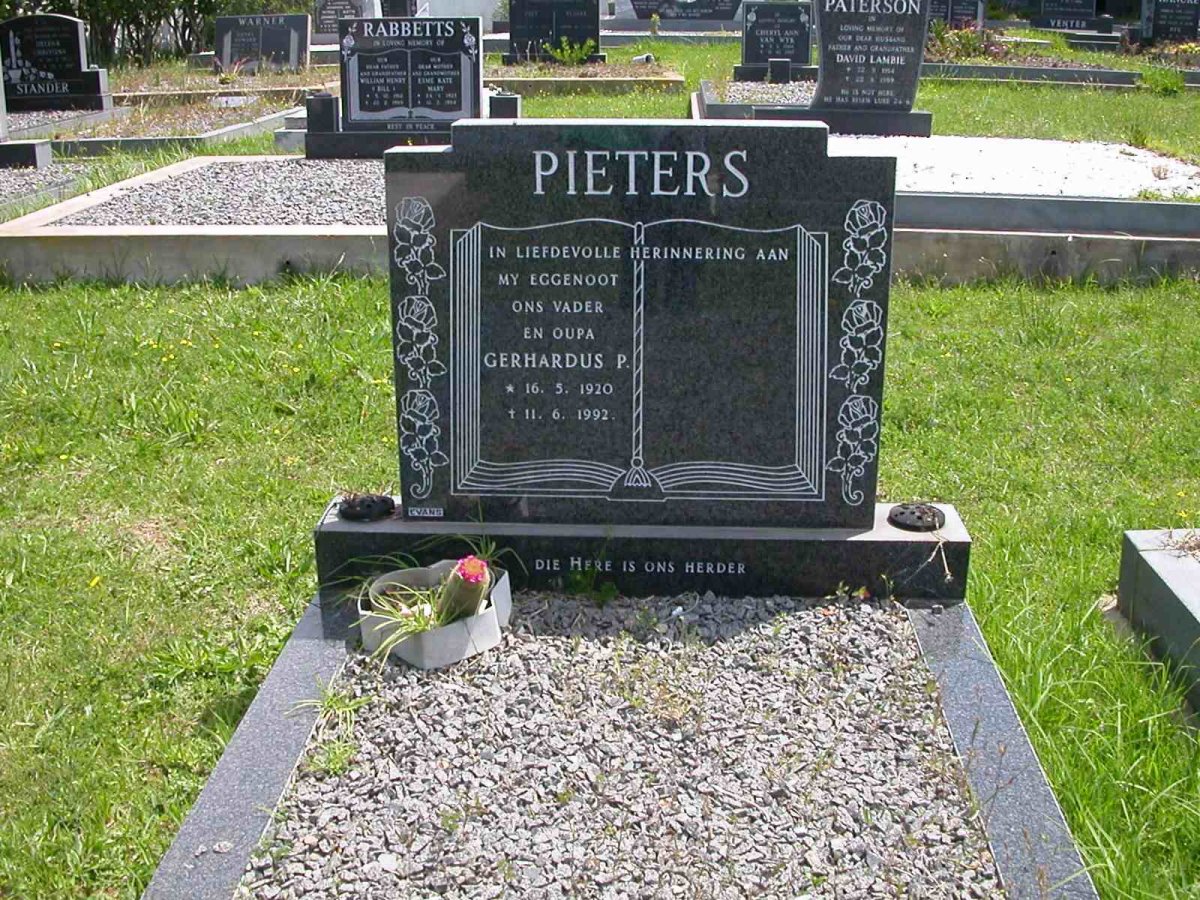 PIETERS Gerhardus P. 1920-1992