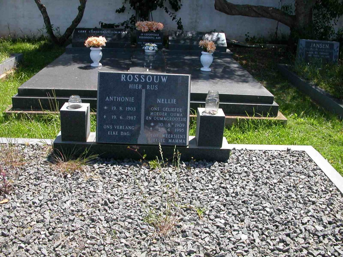 ROSSOUW Anthonie 1903-1987 &amp; Nellie 1909-1995