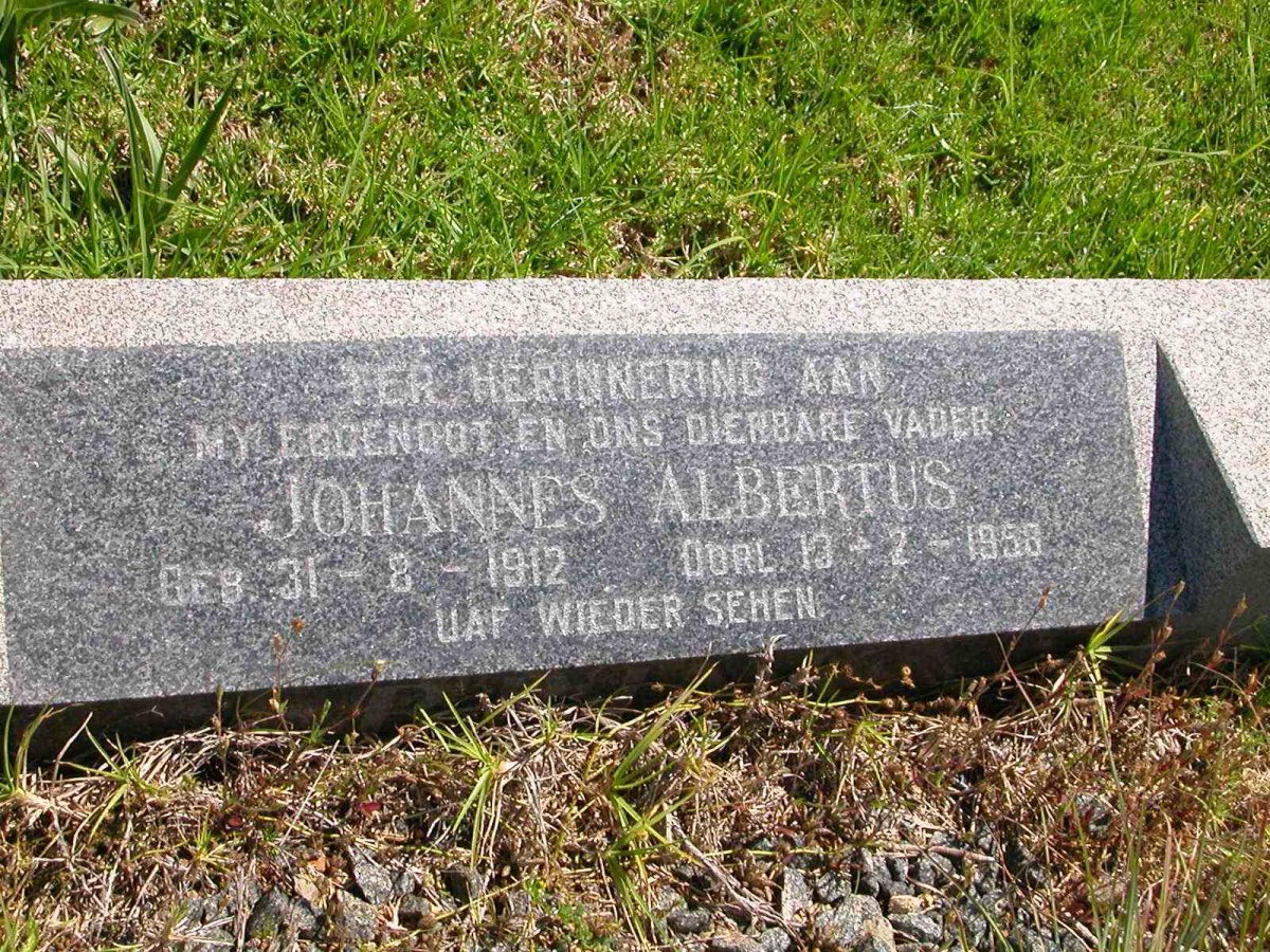 SANDROCK Johannes Albertus 1912-1958