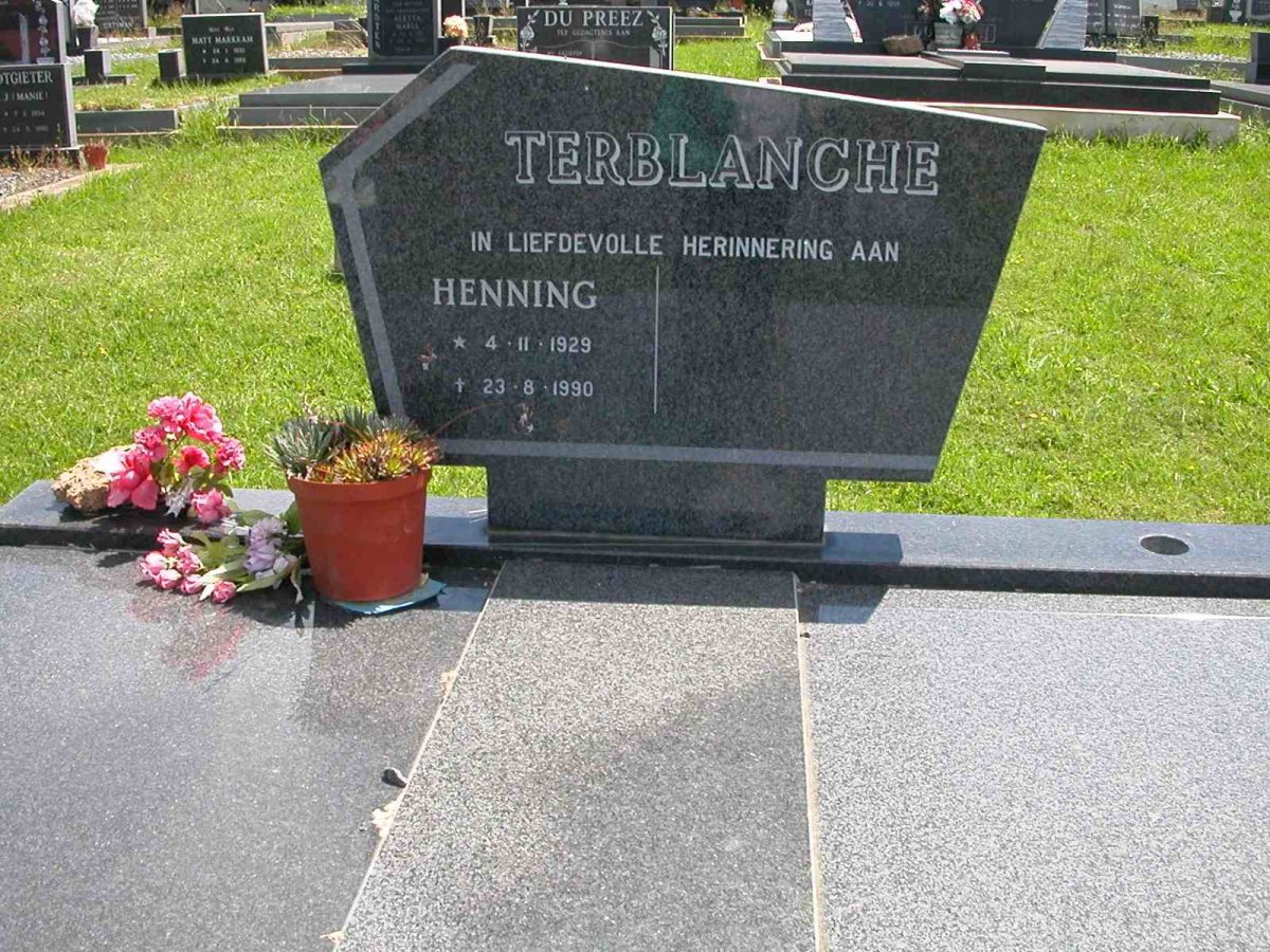 TERBLANCHE Henning 1929-1990