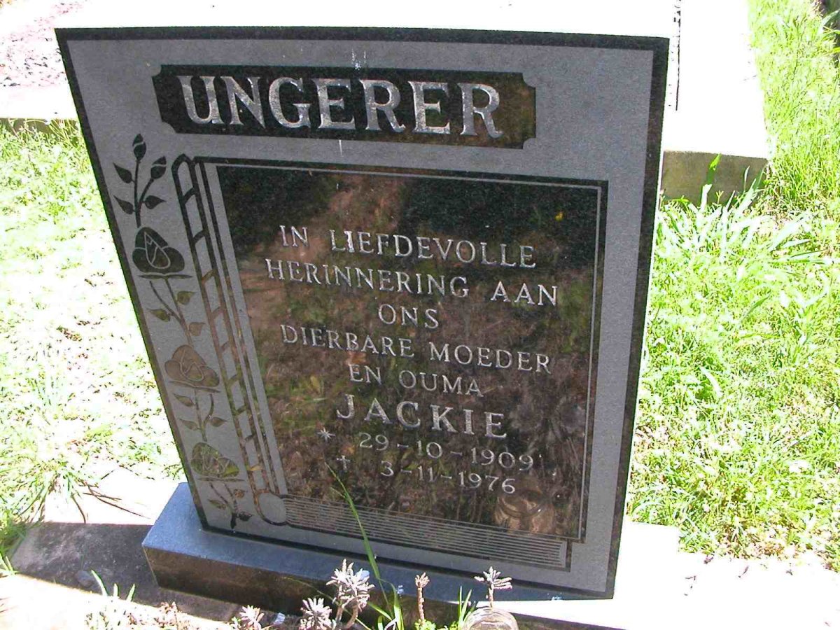 UNGERER Jackie 1909 -1976