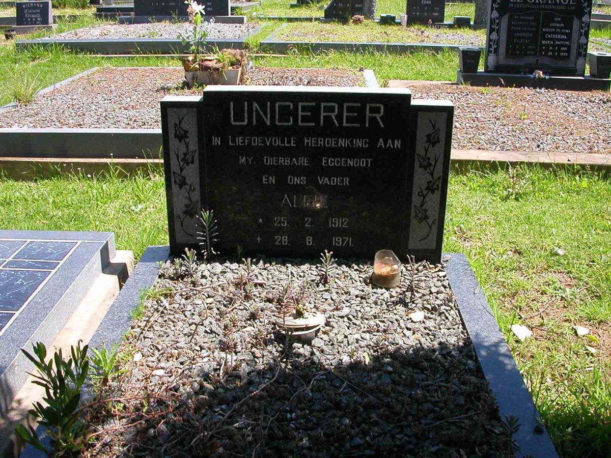 UNGERER Alfie 1912 -1971