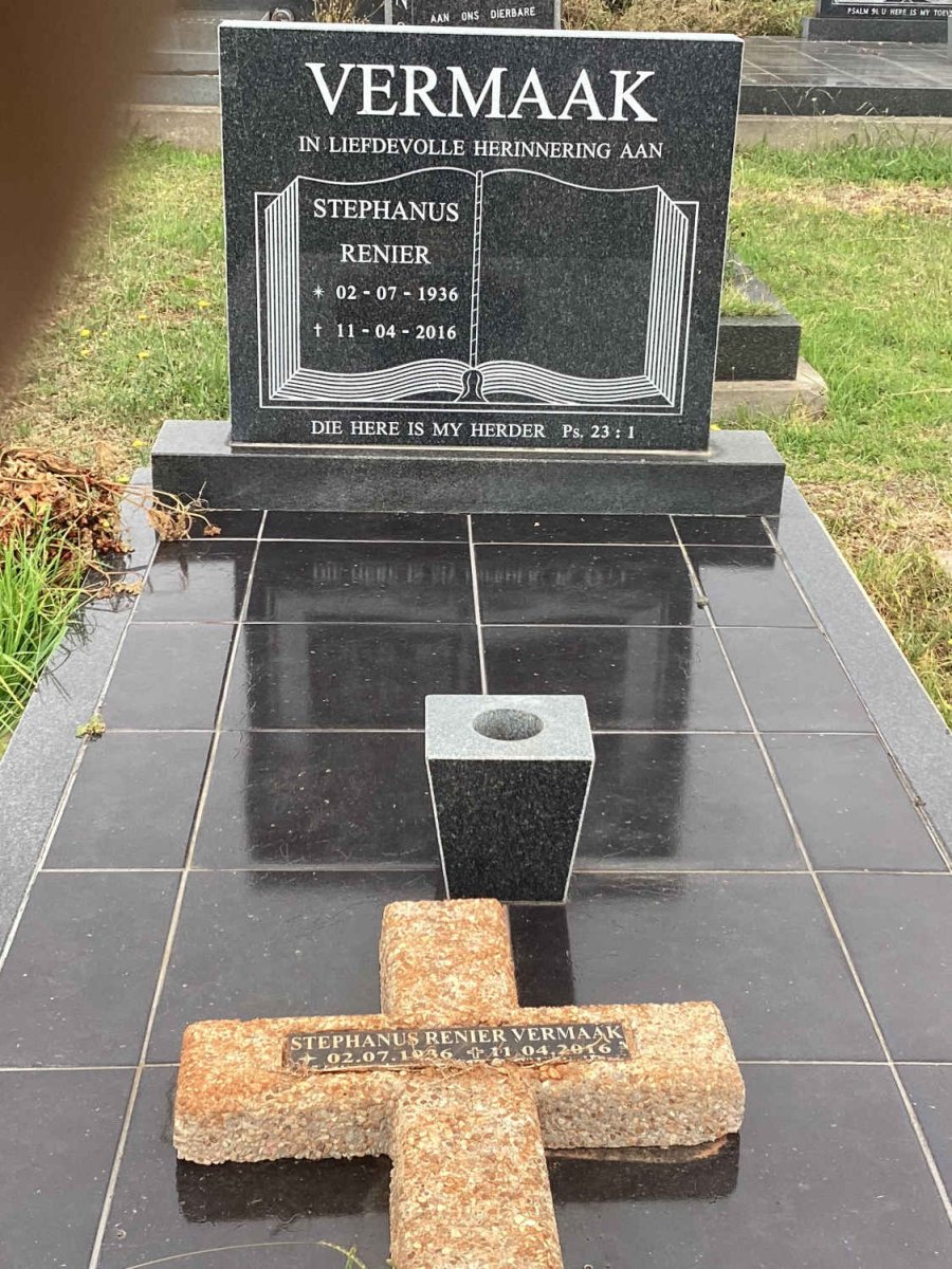 VERMAAK Stephanus Renier 1936-2016