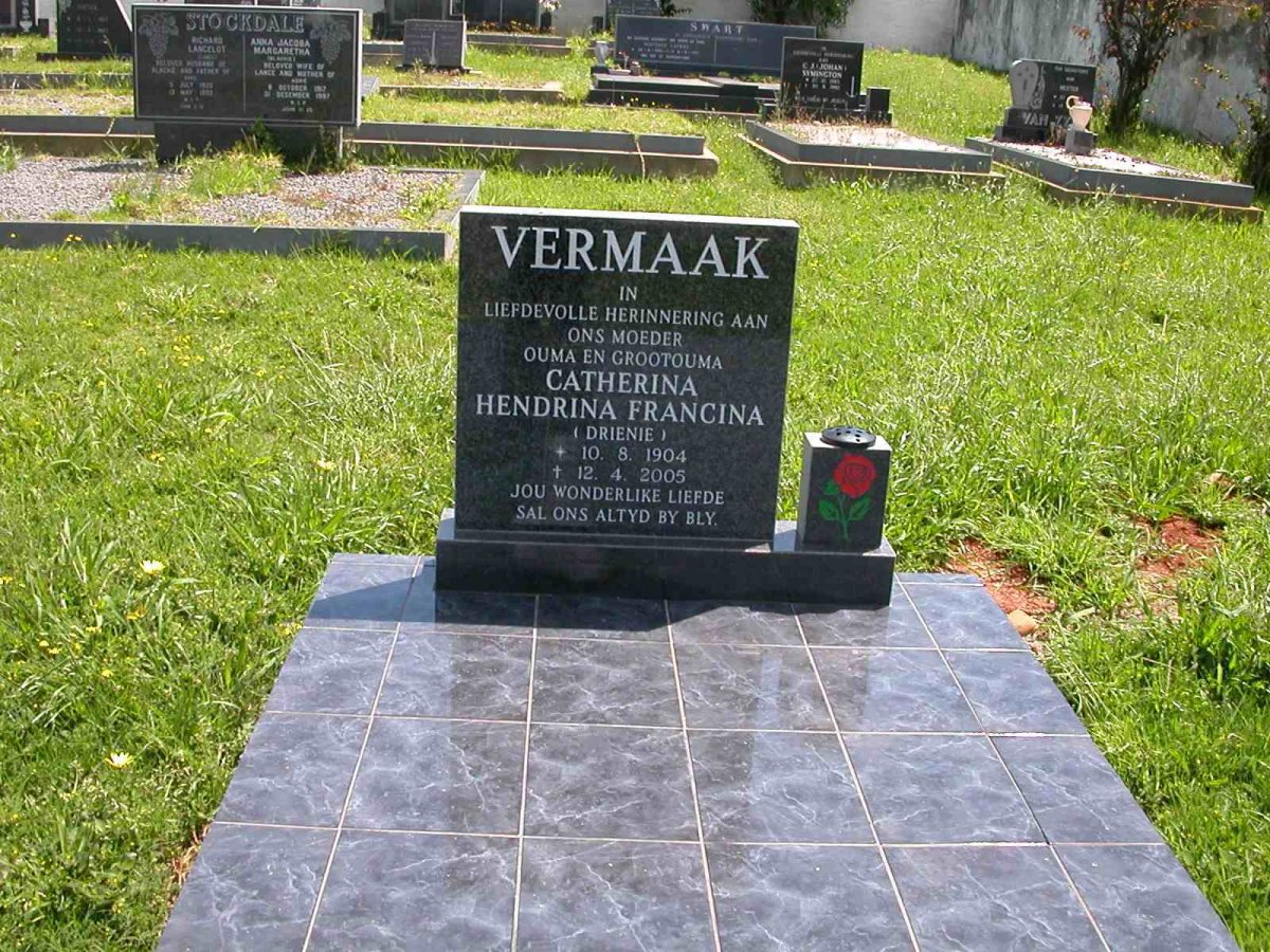 VERMAAK Catherina Hendrina Francina 1904-2005