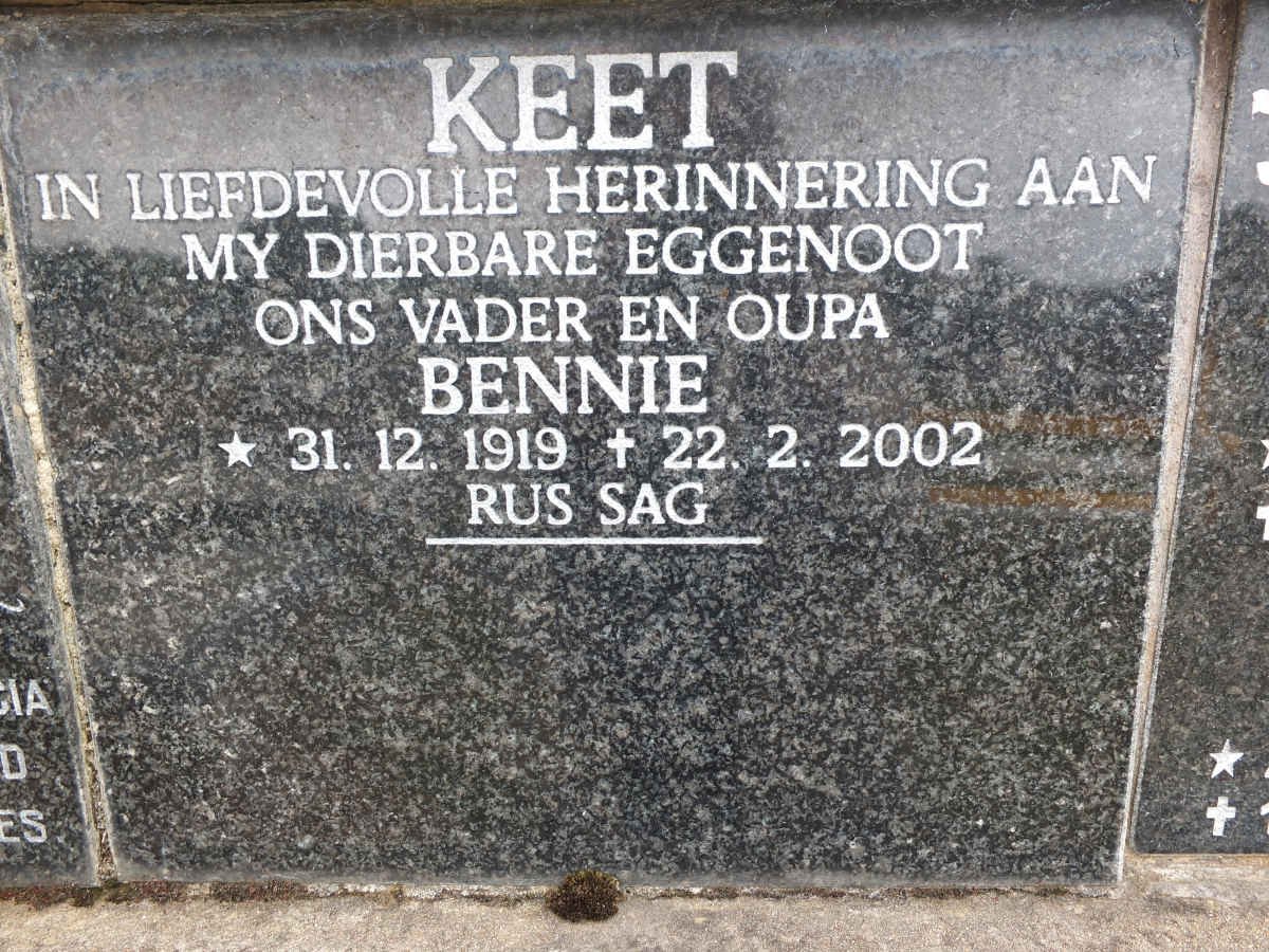 KEET Bennie 1919-2002