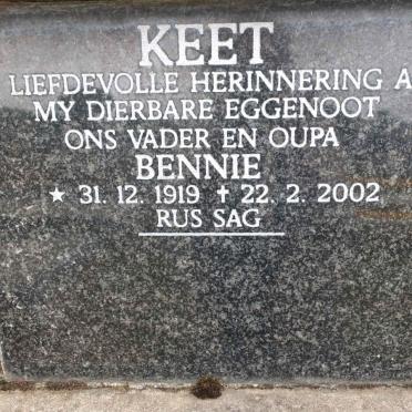 KEET Bennie 1919-2002