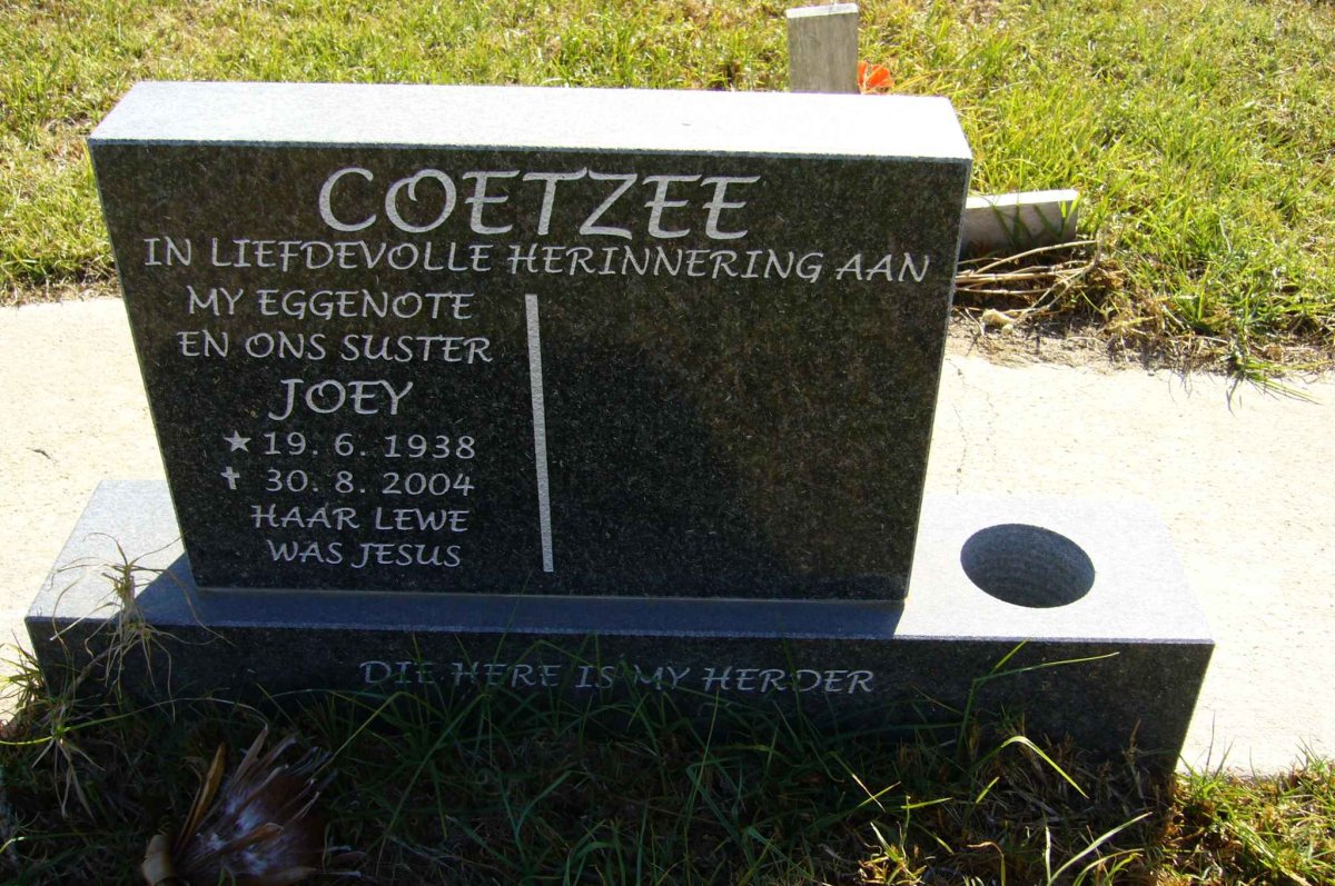 COETZEE Joey 1938-2004