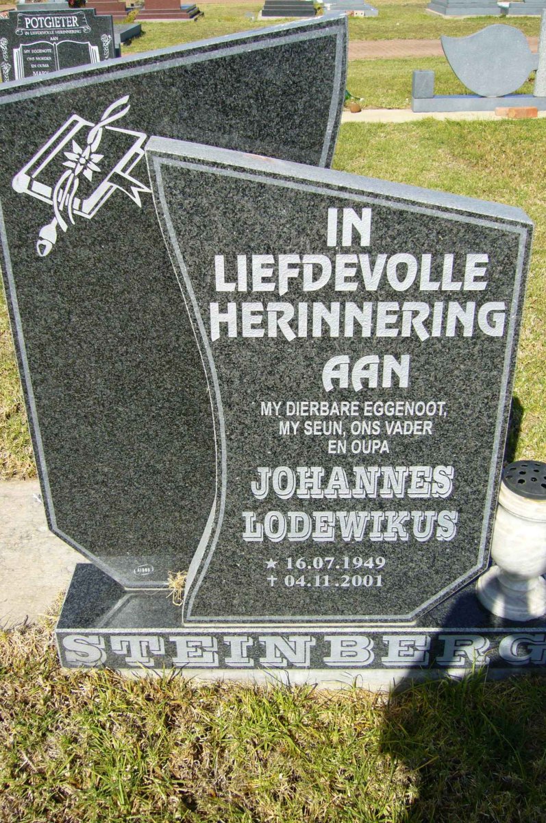 STEINBERG Johannes Lodewikus 1949-2001