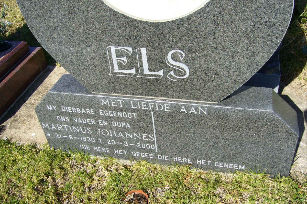 ELS Martinus Johannes 1930-2000