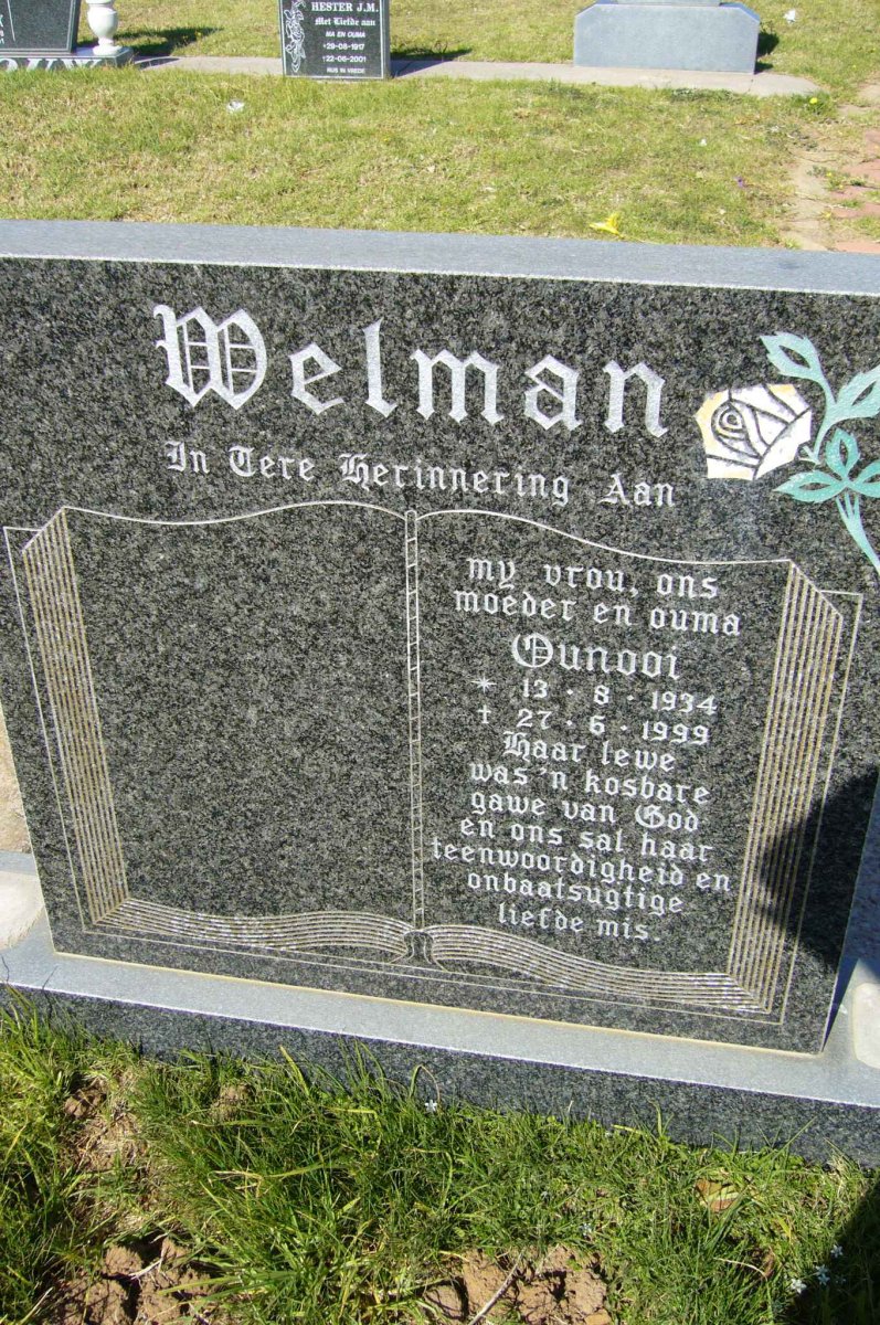 WELMAN Ounooi 1934-1999