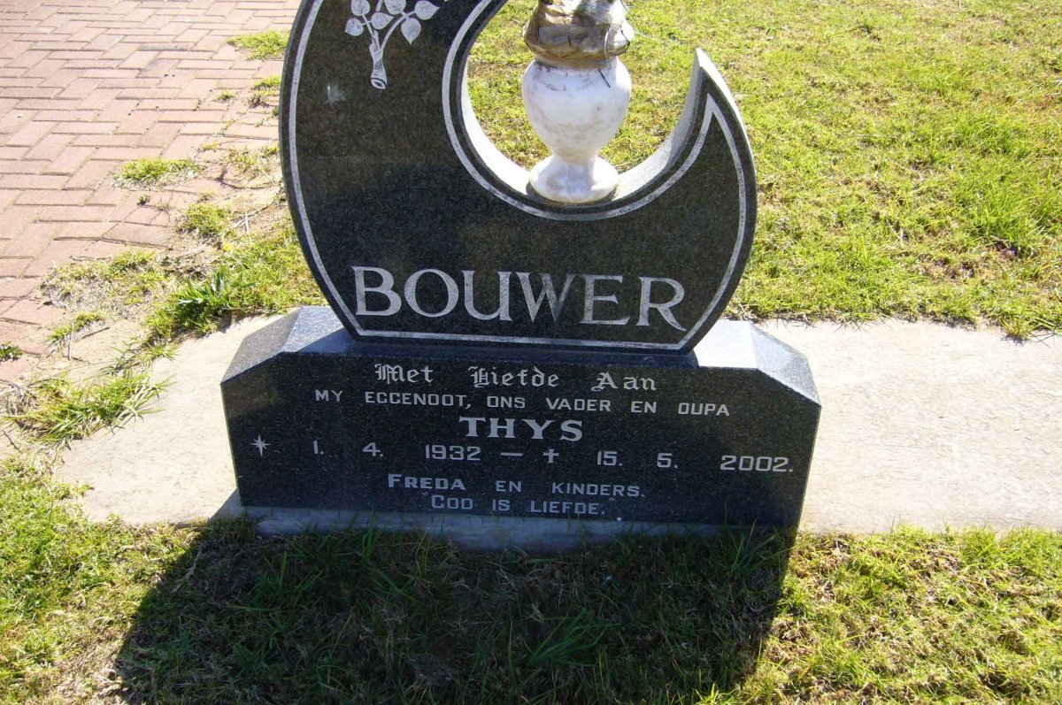BOUWER Thys 1932-2002