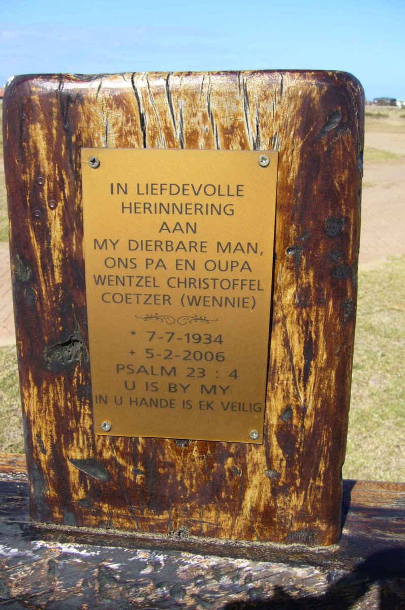 COETZER Wentzel Christoffel 1934-2006