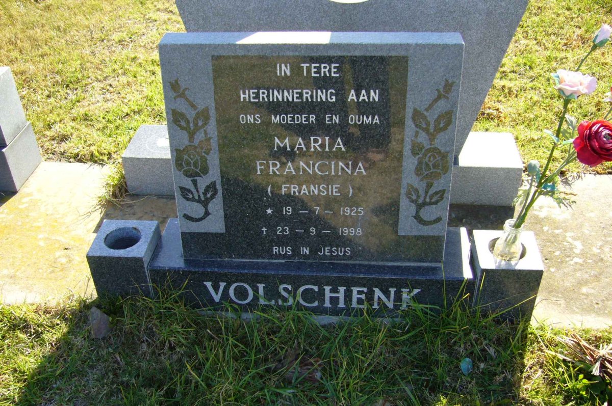 VOLSCHENK Maria Francina 1925-1998