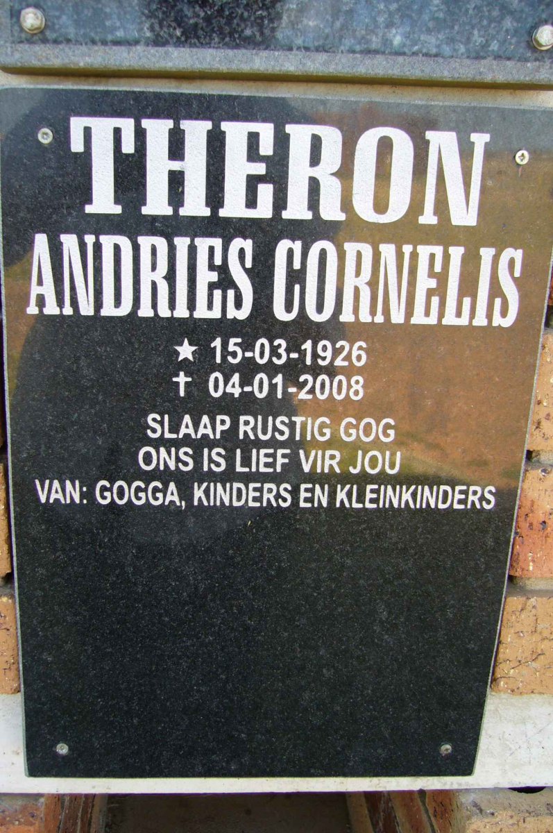 THERON Andries Cornelis 1926-2008