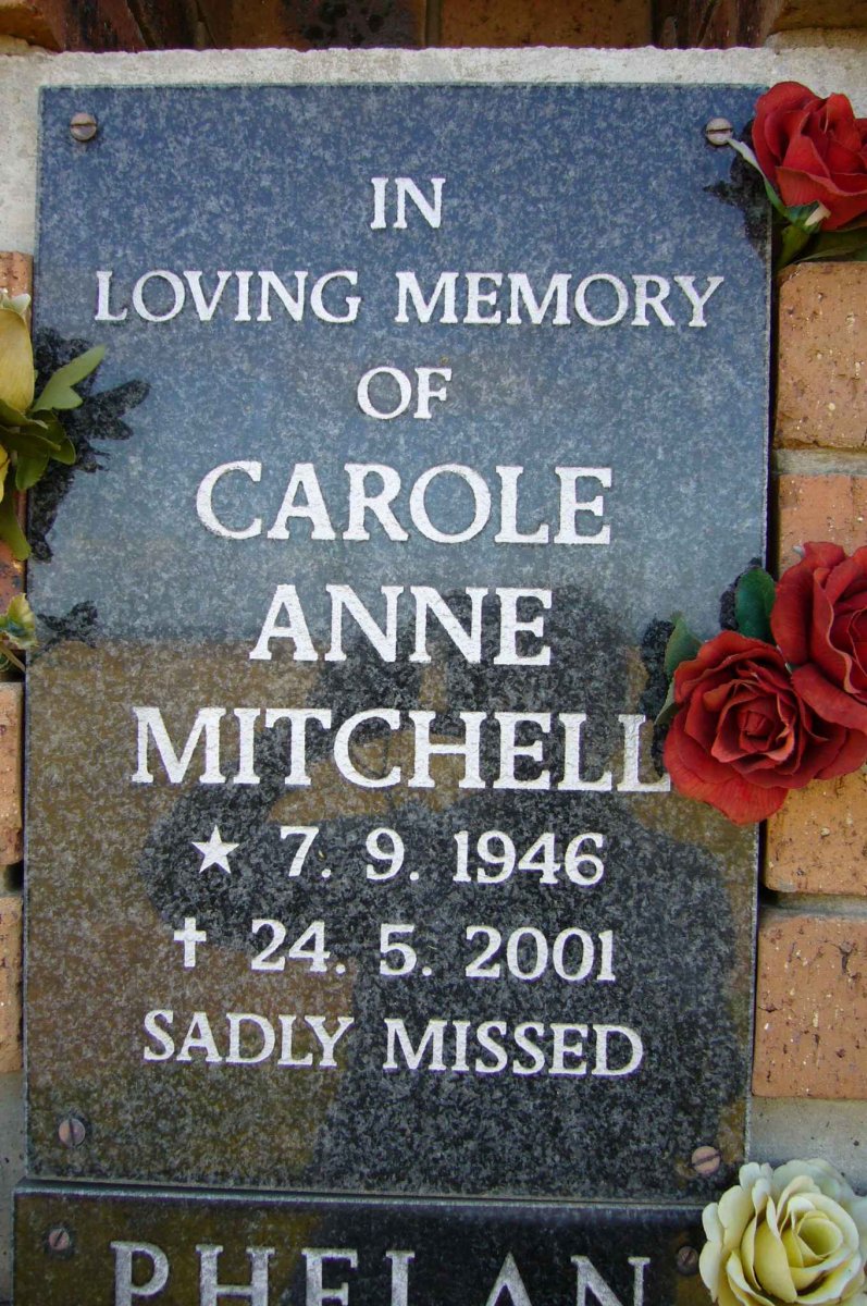 MITCHELL Carole Anne 1946-2001