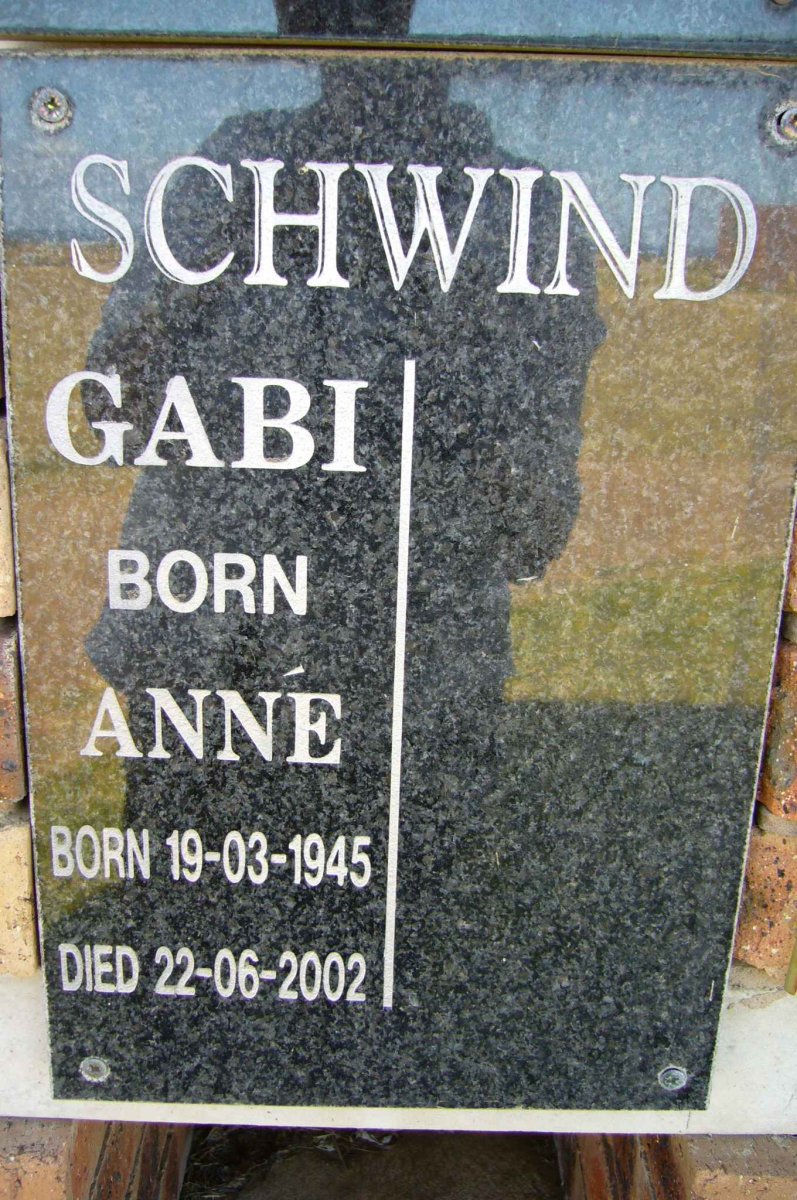 SCHWIND Anné nee GABI 1945-2002