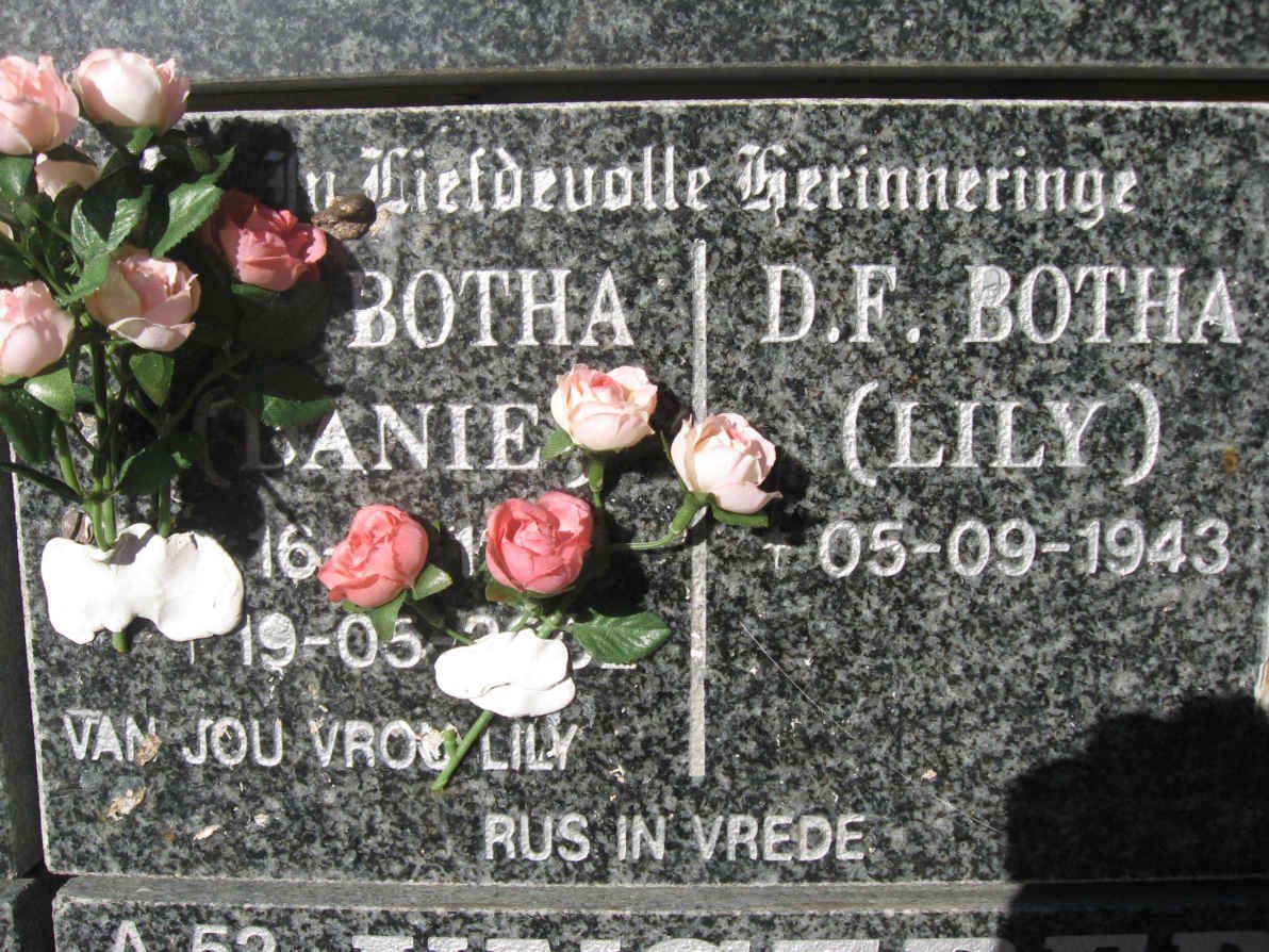 BOTHA Danie &amp; D.F. 1943-