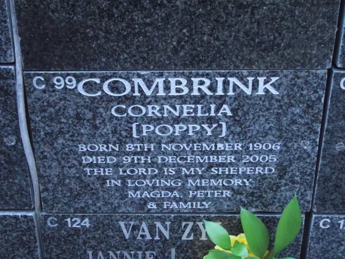 COMBRINK Cornelia 1906-2005
