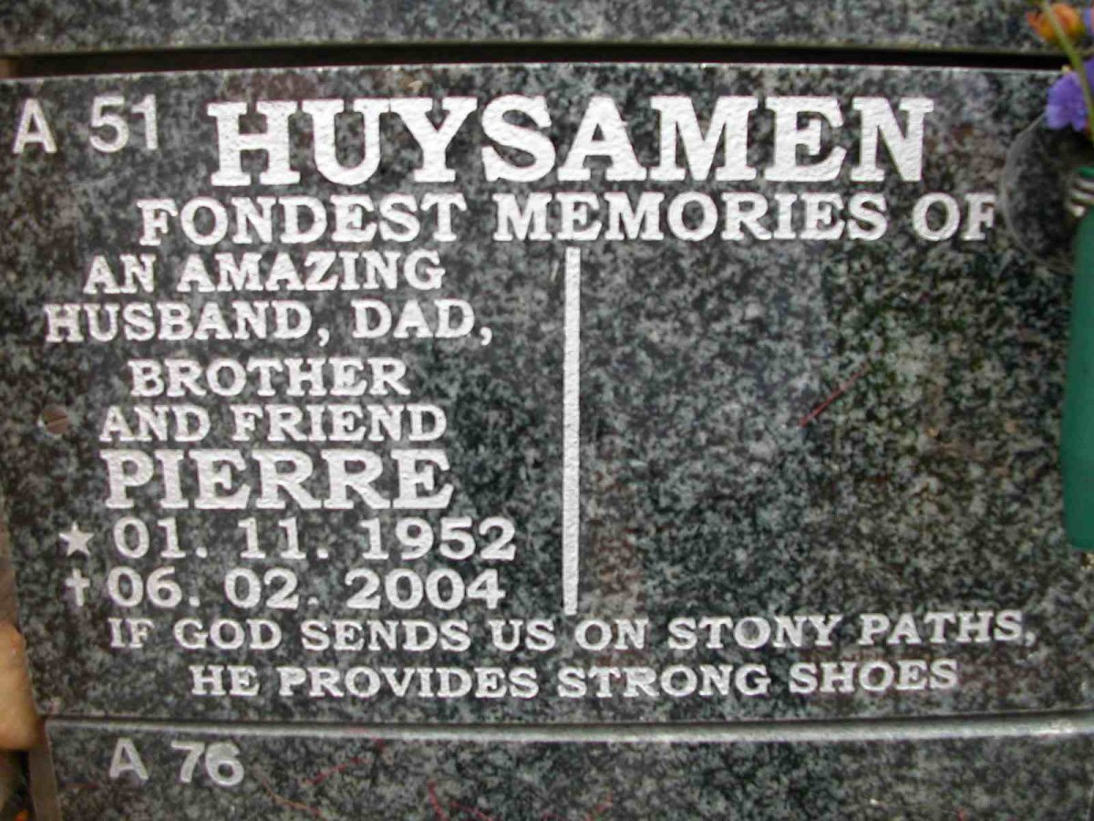 HUYSAMEN Pierre 1952-2004