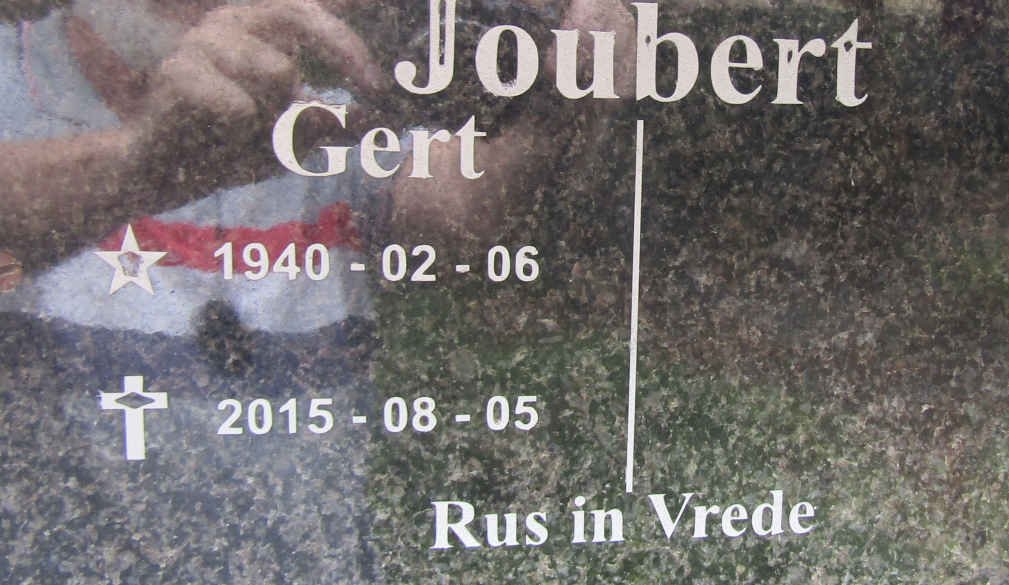 JOUBERT Gert 1940-2015