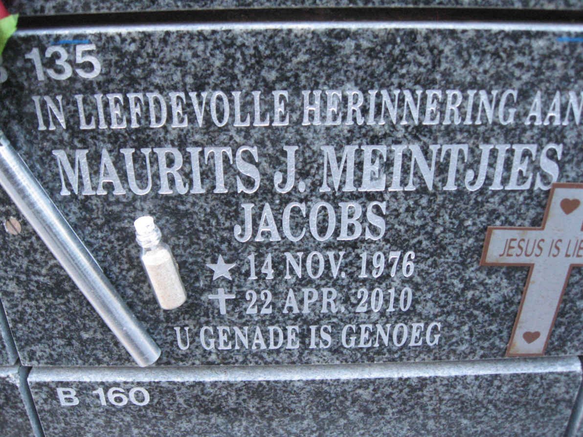 JACOBS Maurits J. Meintjies 1976-2010