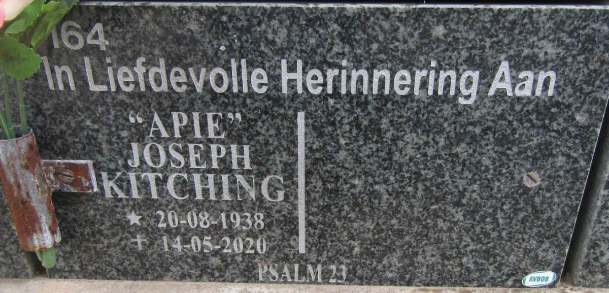 KITCHING Joseph 1938-2020