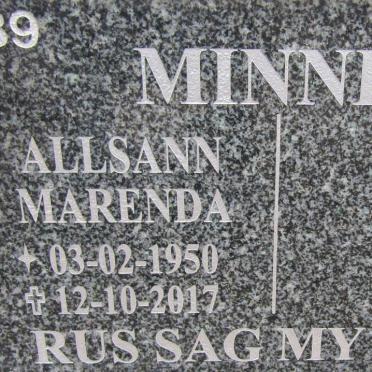 MINNIE Allsan Marenda 1950-2017