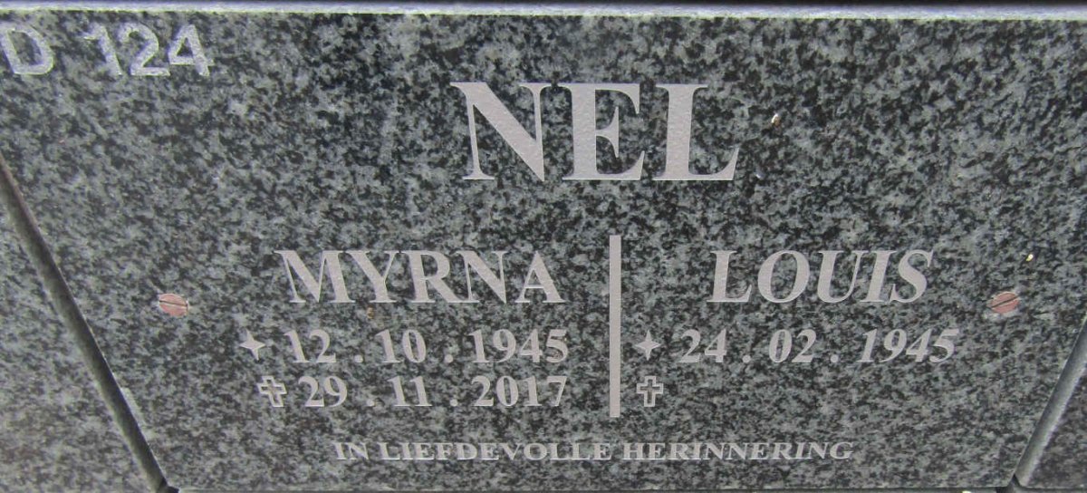 NEL Louis 1945- &amp; Myrna 1945-2017