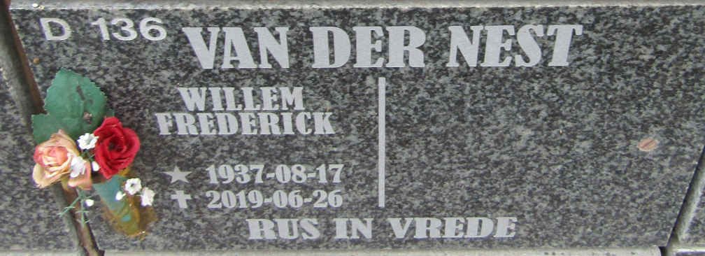 NEST Willem Frederick, van der 1937-2019